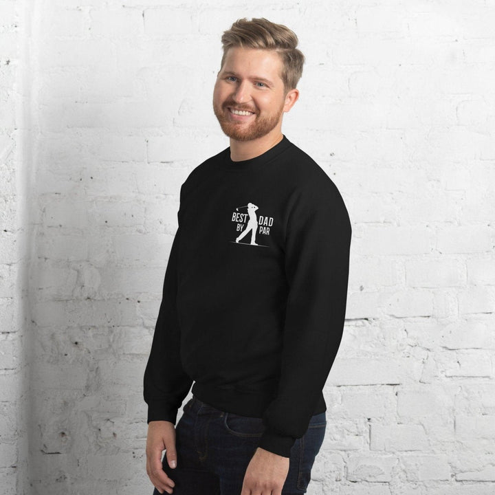 Best Dad By Par White Graphic Sweatshirt - Black - S - ArtyKoala