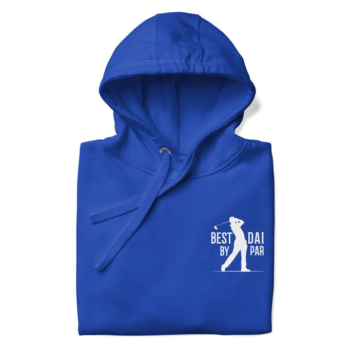 Best Dad By Par White Man Premium Hoodie - Team Royal / S - ArtyKoala