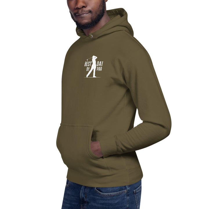 Best Dad By Par White Man Premium Hoodie - ArtyKoala