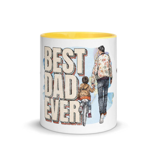 Best Dad Ever Colorful Print Mug - Black - 11 oz - ArtyKoala