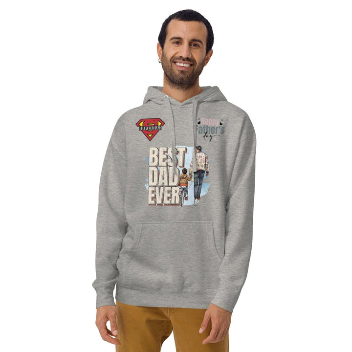 Best Dad Ever Graphic Hoodie - Carbon Grey - S - ArtyKoala