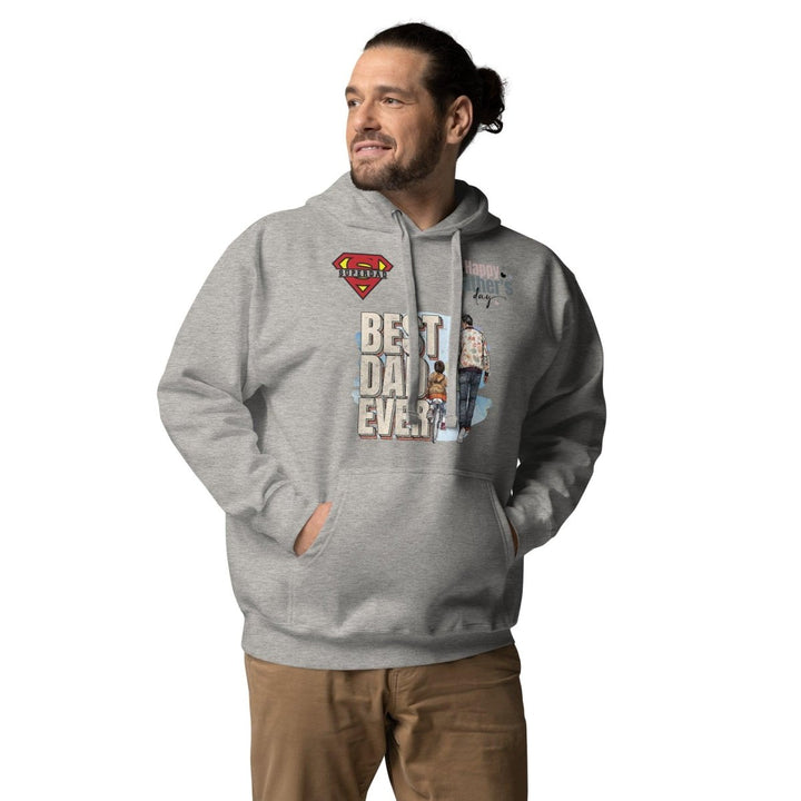 Best Dad Ever Graphic Hoodie - Carbon Grey - S - ArtyKoala