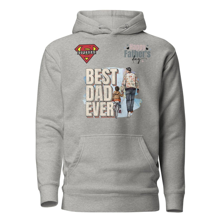 Best Dad Ever Graphic Hoodie - Carbon Grey - S - ArtyKoala