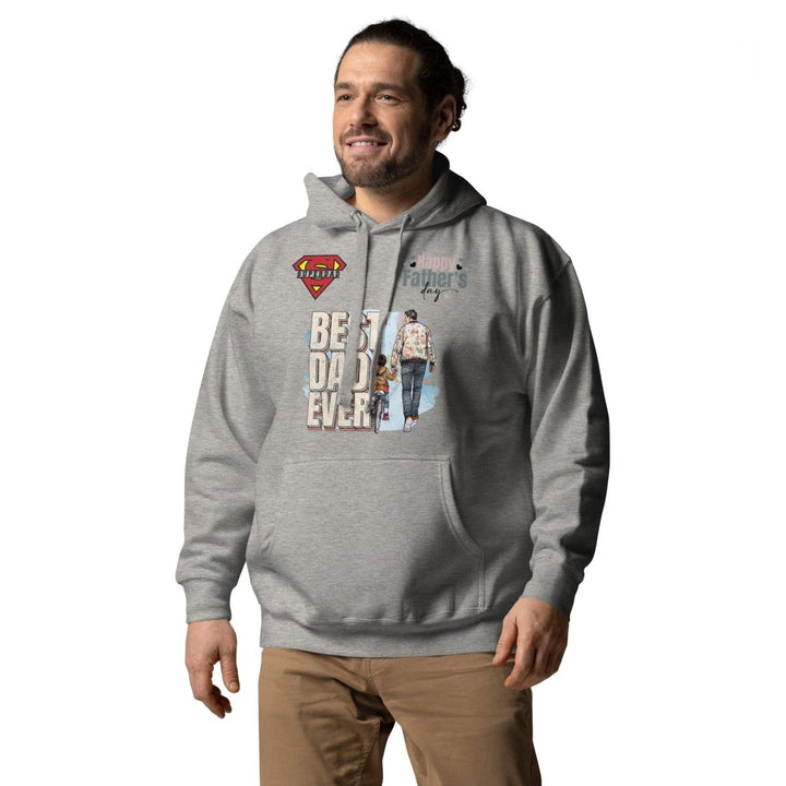 Best Dad Ever Graphic Hoodie - Carbon Grey - S - ArtyKoala