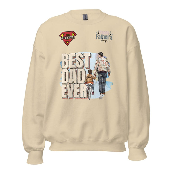 Best Dad Ever Graphic Sweatshirt - Sand - S - ArtyKoala