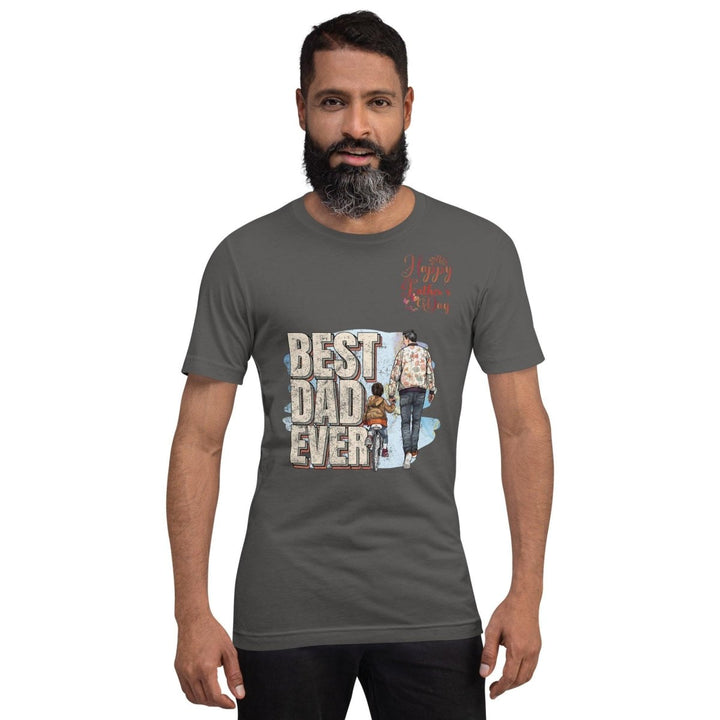 Best Dad Ever Graphic Tee - Asphalt - S - ArtyKoala
