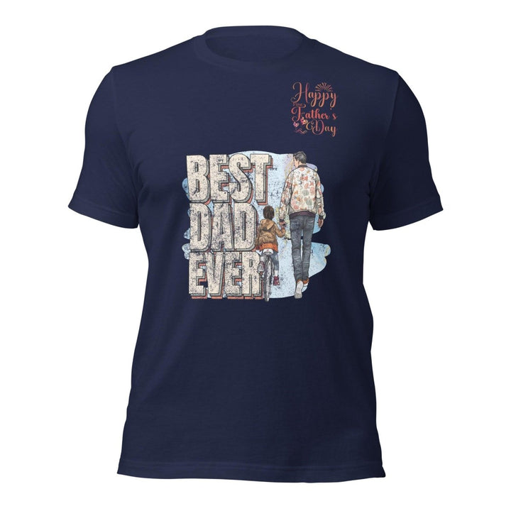 Best Dad Ever Graphic Tee - Navy - S - ArtyKoala