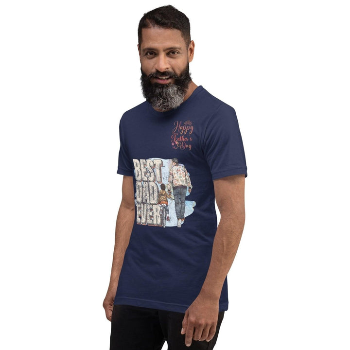 Best Dad Ever Graphic Tee - Navy - S - ArtyKoala