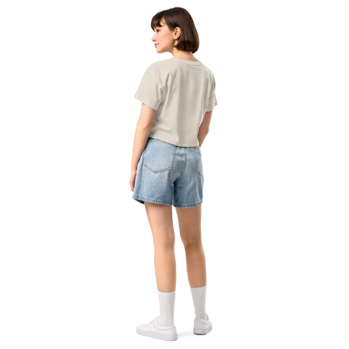 Big Risk Women’s Graphic Crop Tee - Bone - XS - ArtyKoala