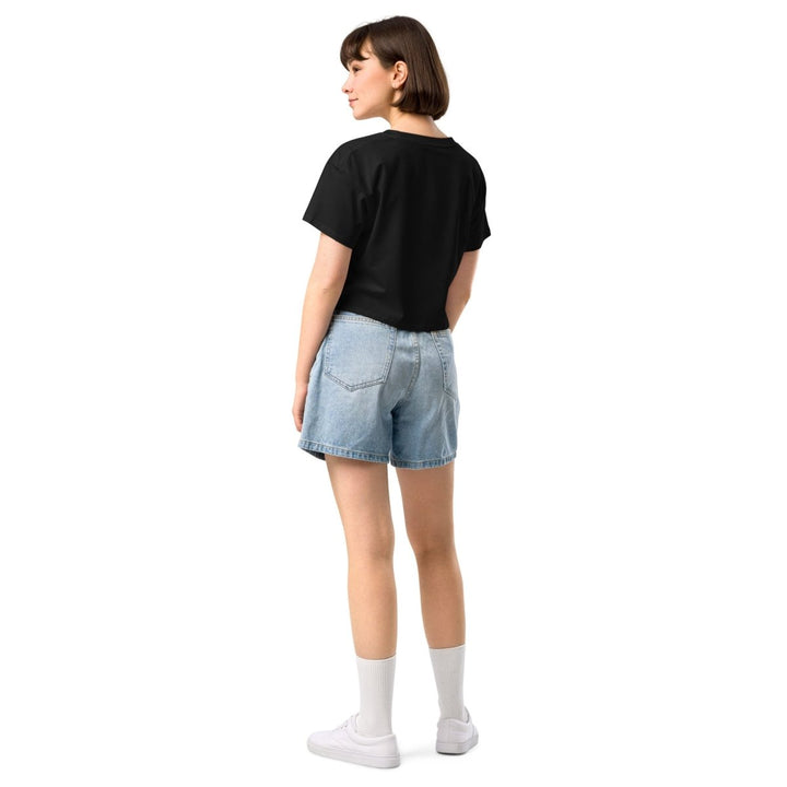 Big Risk Women’s Graphic Crop Tee - Black - XS - ArtyKoala