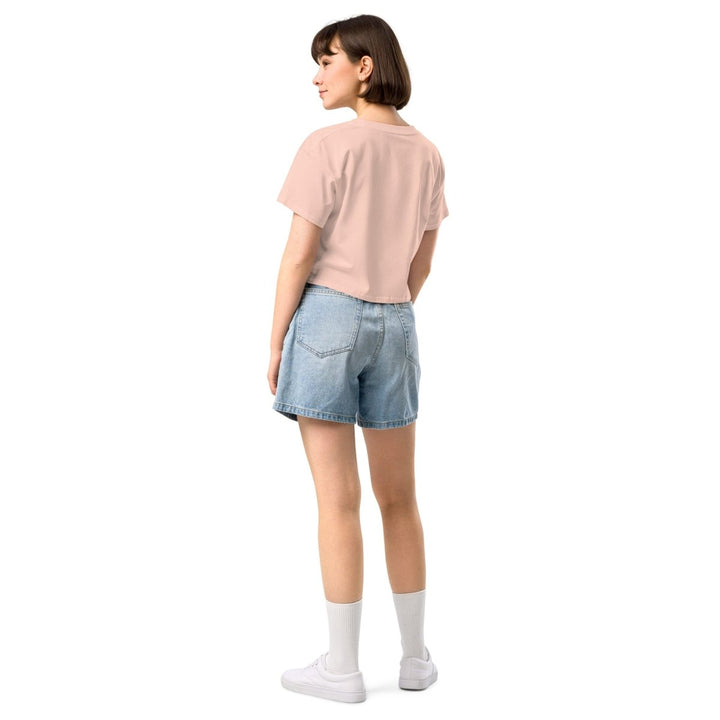 Big Risk Women’s Graphic Crop Tee - Pale Pink - XS - ArtyKoala