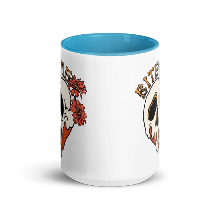 Bite Me Halloween Colorful Print Mug - Blue - 15 oz - ArtyKoala