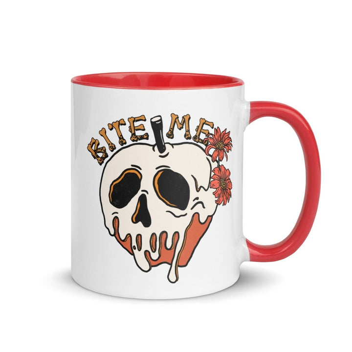 Bite Me Halloween Colorful Print Mug - Red - 11 oz - ArtyKoala