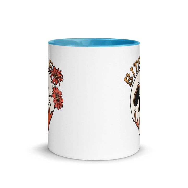 Bite Me Halloween Colorful Print Mug - Blue - 11 oz - ArtyKoala