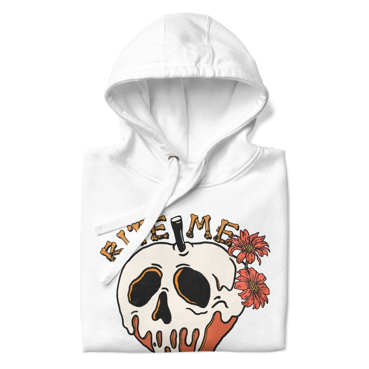 Bite Me Halloween Graphic Hoodie - White - S - ArtyKoala