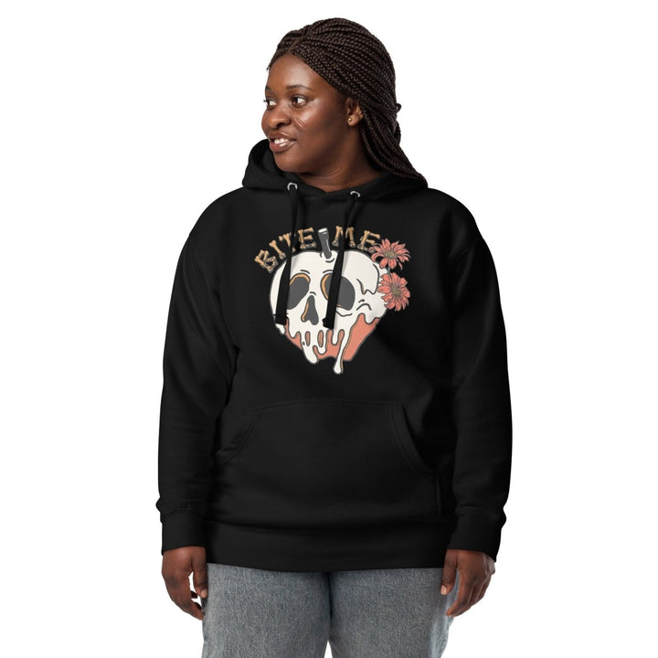 Bite Me Halloween Graphic Hoodie - Black - S - ArtyKoala