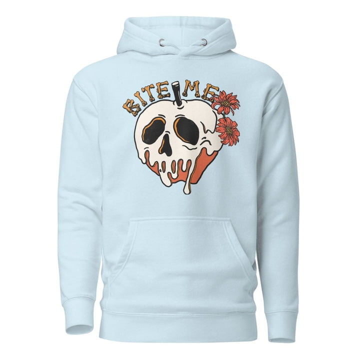 Bite Me Halloween Graphic Hoodie - Sky Blue - S - ArtyKoala