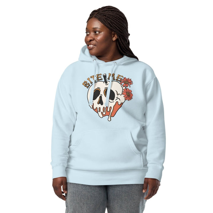 Bite Me Halloween Graphic Hoodie - Sky Blue - S - ArtyKoala