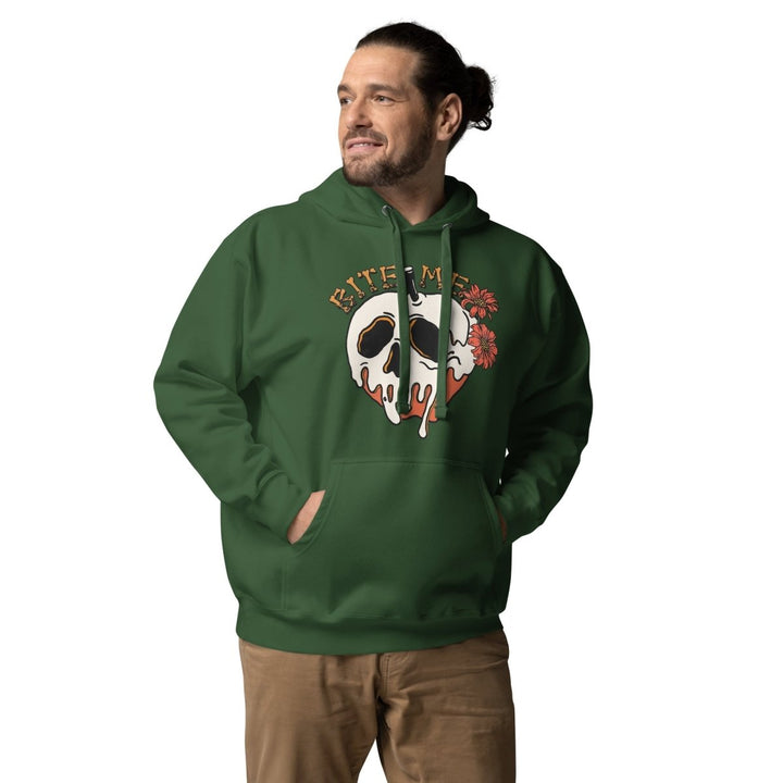 Bite Me Halloween Graphic Hoodie - Purple - S - ArtyKoala