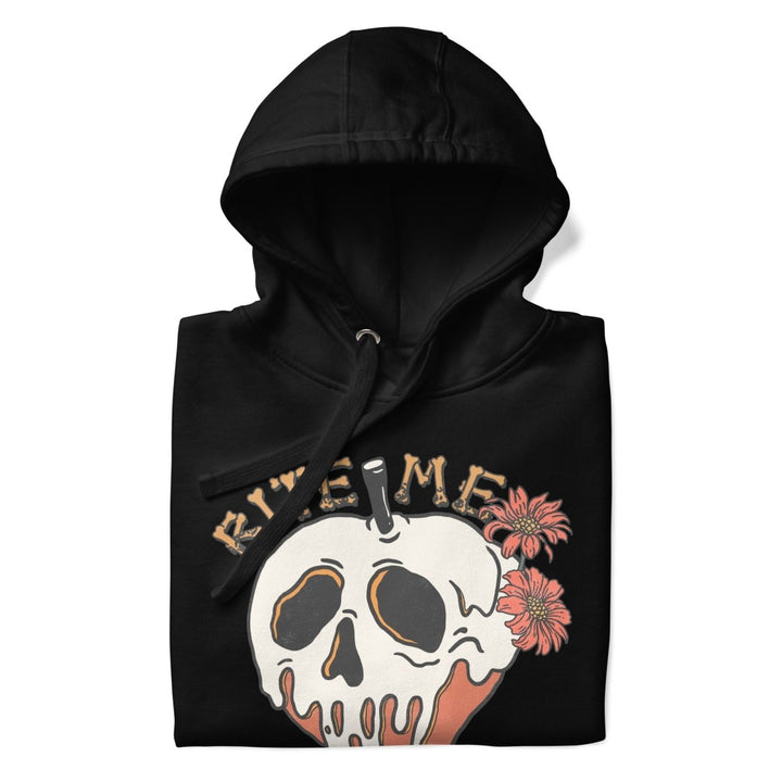 Bite Me Halloween Graphic Hoodie - Maroon - S - ArtyKoala