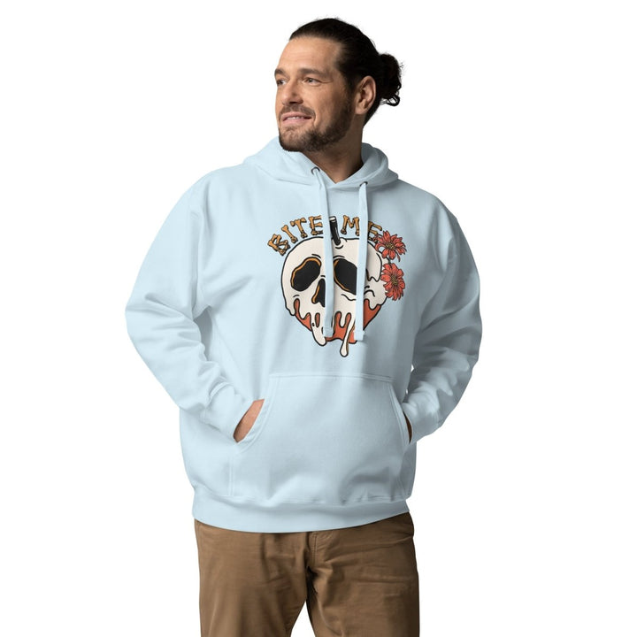 Bite Me Halloween Graphic Hoodie - Dusty Rose - S - ArtyKoala