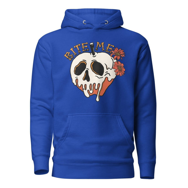 Bite Me Halloween Graphic Hoodie - Team Royal - S - ArtyKoala