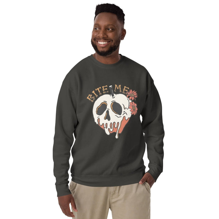 Bite Me Halloween Graphic Sweatshirt - Team Red - S - ArtyKoala