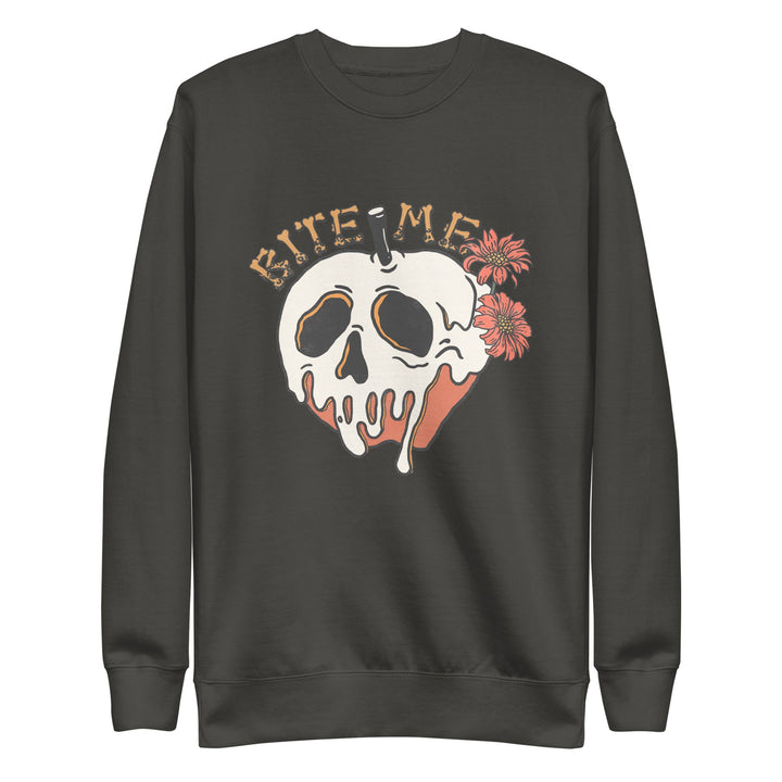 Bite Me Halloween Unisex Premium Sweatshirt - Vintage Black / S - ArtyKoala