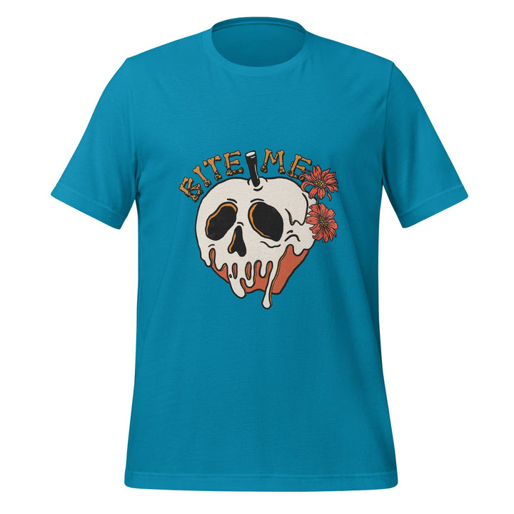 Bite Me Halloween Unisex Premium T-shirt - Aqua / S - ArtyKoala