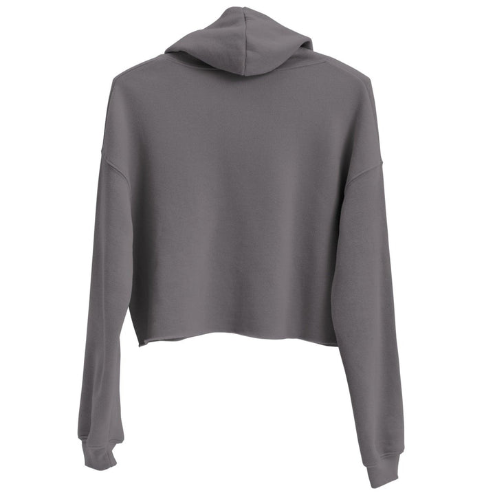Blue Mama Llama Women Graphic Crop Hoodie - Storm - S - ArtyKoala