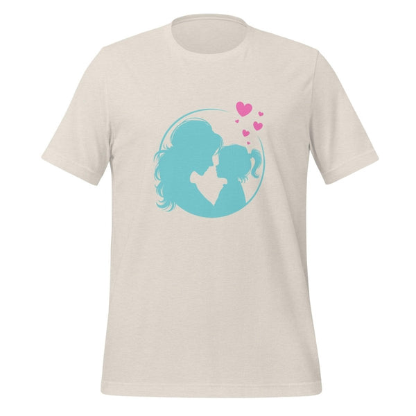 Blue Mom Daughter Graphic Tee - Heather Dust - S - ArtyKoala