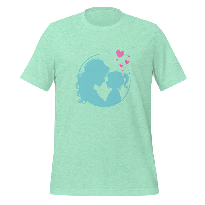 Blue Mom Daughter Women Premium T-shirt - Heather Mint / S - ArtyKoala