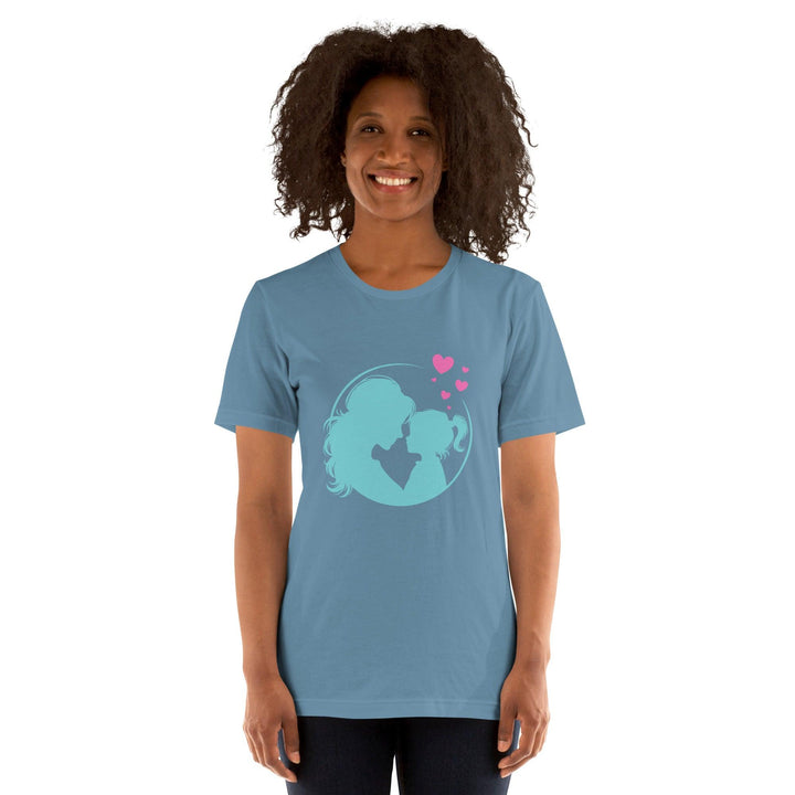 Blue Mom Daughter Women Premium T-shirt - ArtyKoala