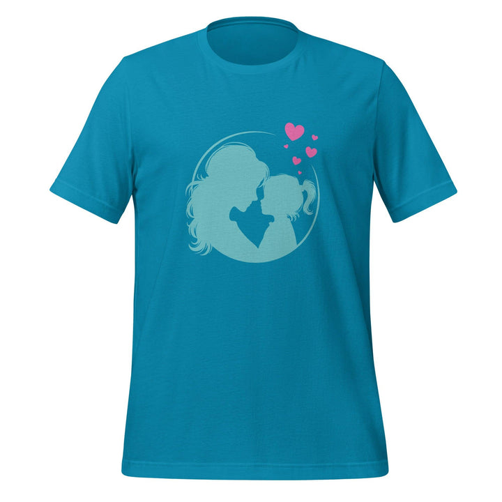 Blue Mom Daughter Women Premium T-shirt - Aqua / S - ArtyKoala