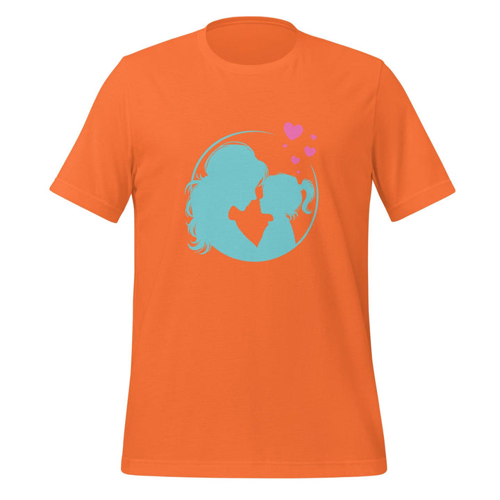 Blue Mom Daughter Women Premium T-shirt - Orange / S - ArtyKoala