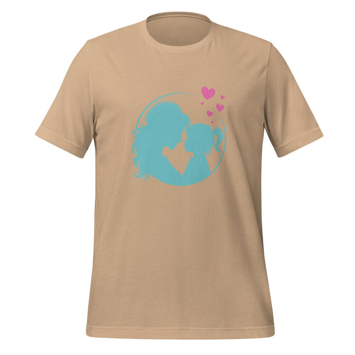 Blue Mom Daughter Women Premium T-shirt - Tan / S - ArtyKoala