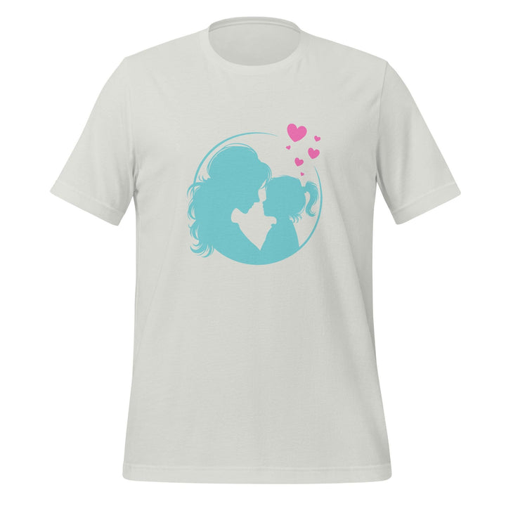 Blue Mom Daughter Women Premium T-shirt - Silver / S - ArtyKoala