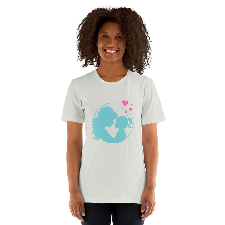 Blue Mom Daughter Women Premium T-shirt - ArtyKoala