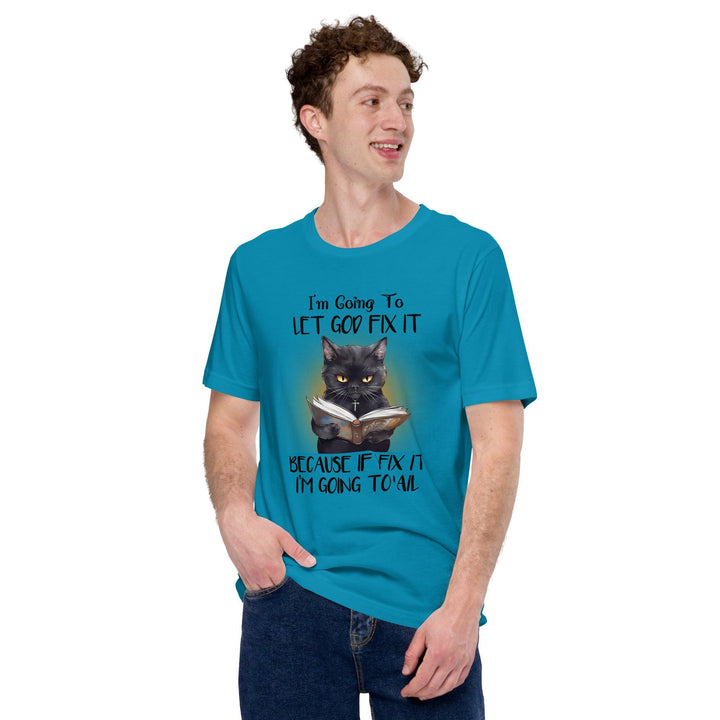 Book-Loving Cat Man T-Shirt - ArtyKoala