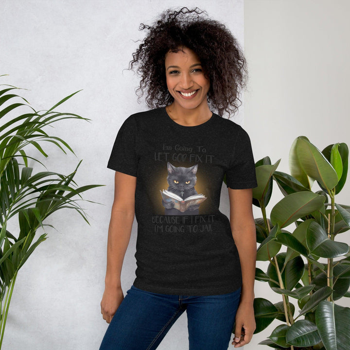 Book-Loving Cat Woman T-Shirt - ArtyKoala