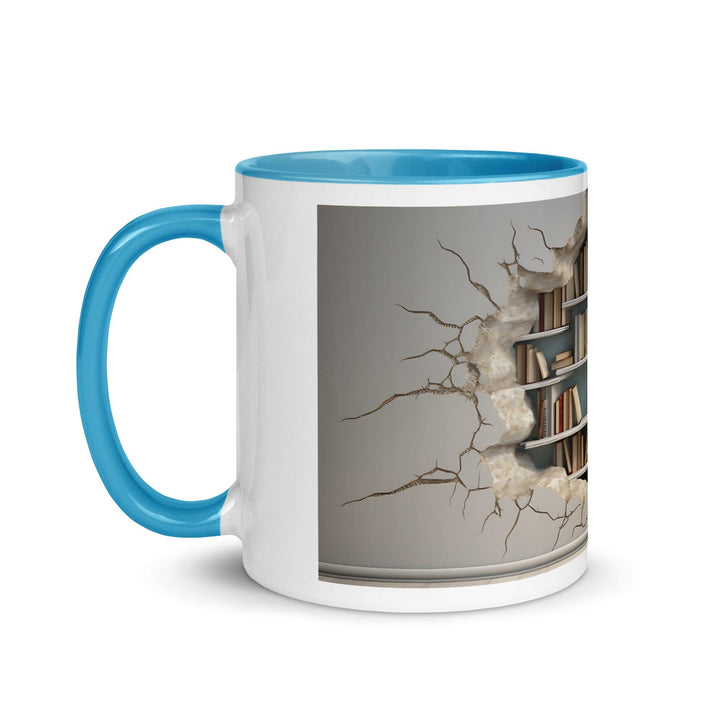 Bookcase on The Wall 3D Mug with Color Inside - ArtyKoala