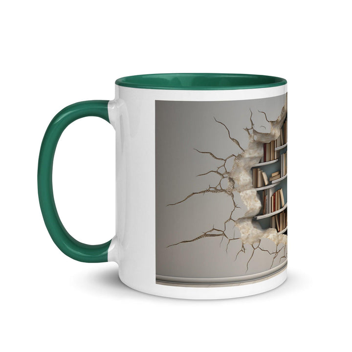 Bookcase on The Wall 3D Mug with Color Inside - ArtyKoala