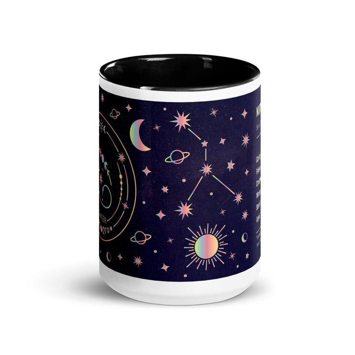 Cancer Colorful Print Mug - Black - 15 oz - ArtyKoala