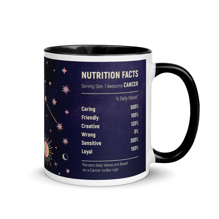 Cancer Colorful Print Mug - Black - 11 oz - ArtyKoala