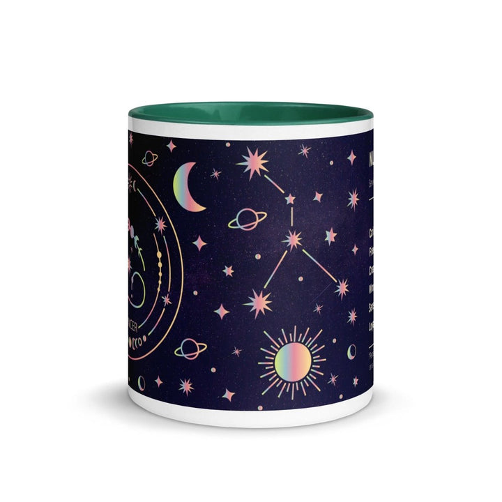Cancer Colorful Print Mug - Dark green - 11 oz - ArtyKoala