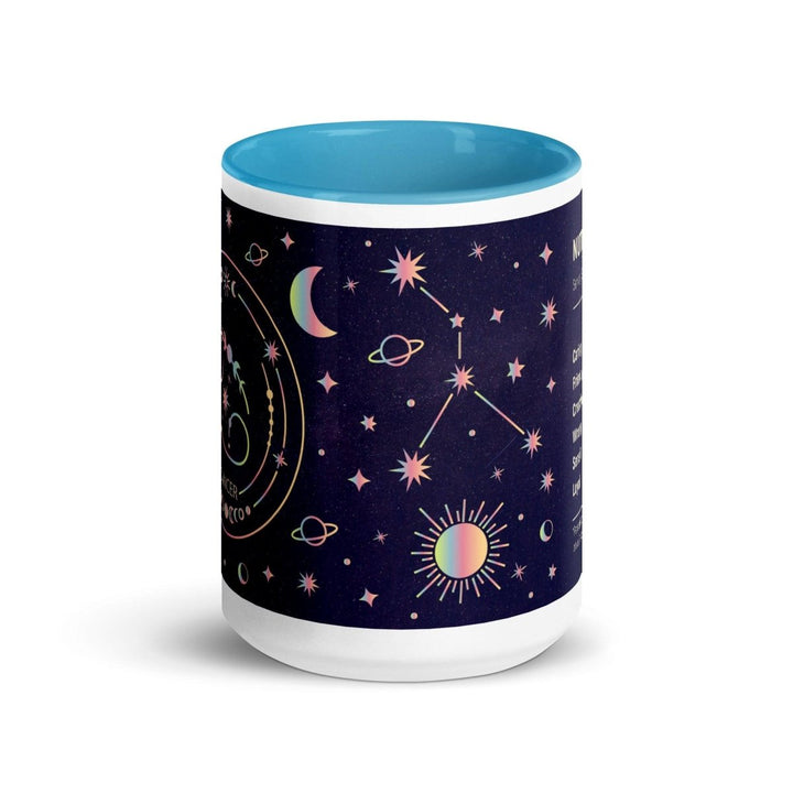 Cancer Colorful Print Mug - Blue - 15 oz - ArtyKoala