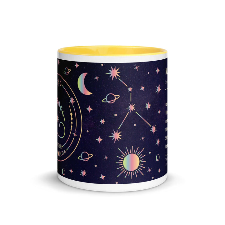 Cancer Mug Yellow Color Inside - ArtyKoala