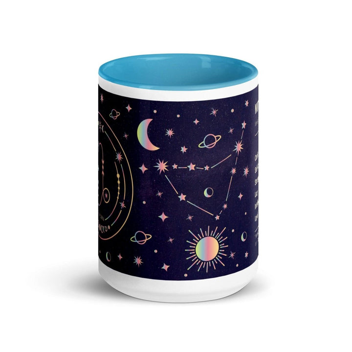 Capricorn Colorful Print Mug - Blue - 15 oz - ArtyKoala