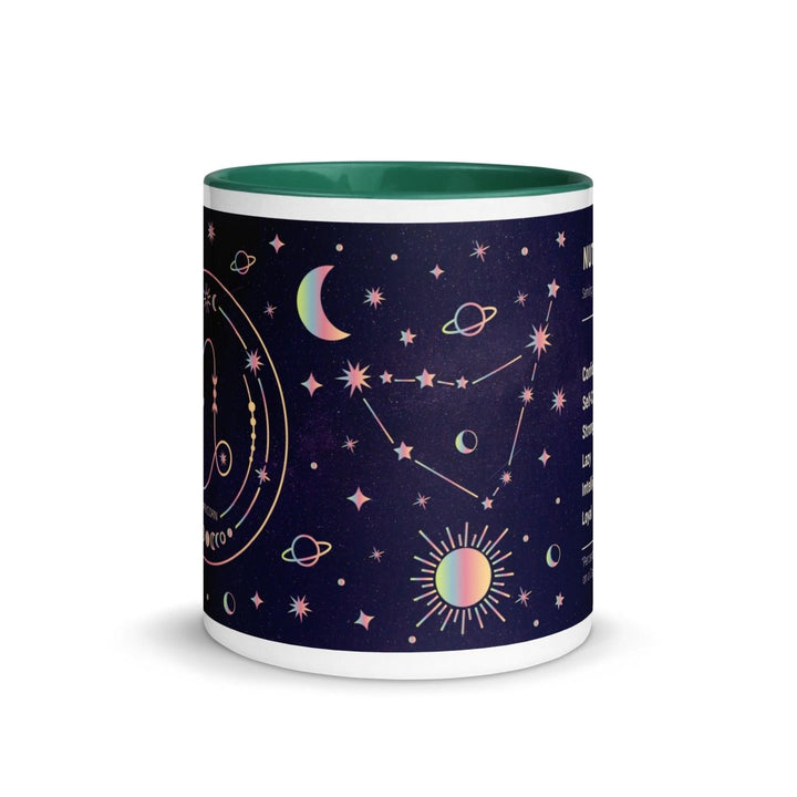 Capricorn Colorful Print Mug - Dark green - 11 oz - ArtyKoala