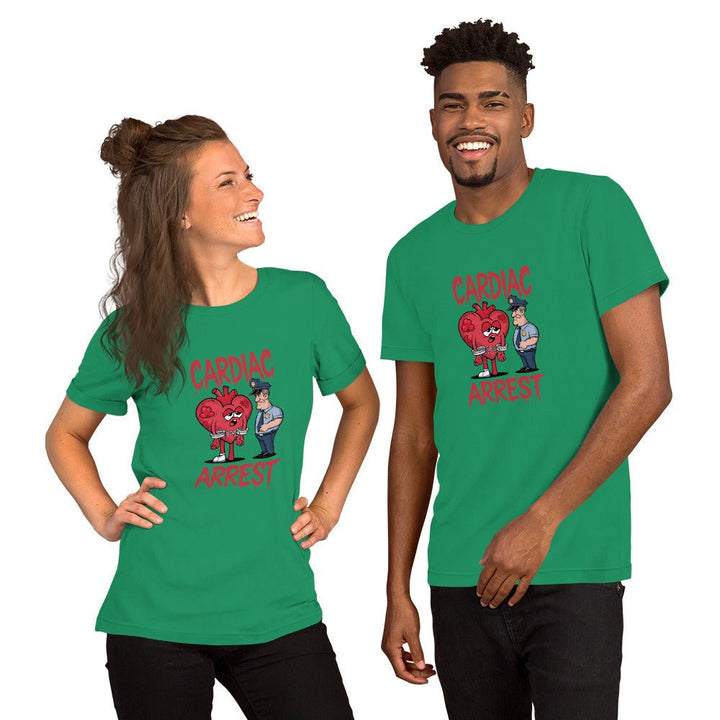 Cardiac Attack Unisex Graphic Tee - Aqua - S - ArtyKoala